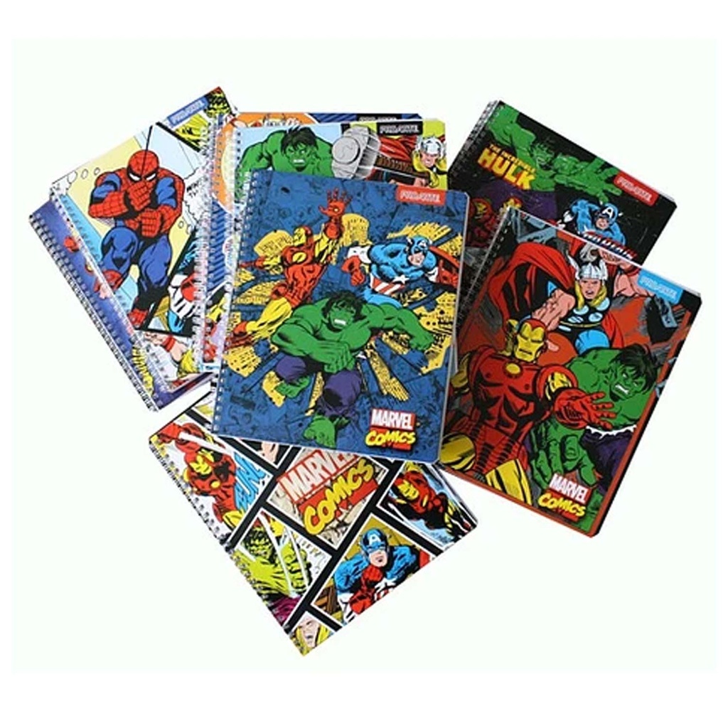 Cuaderno Universitario 100hj Marvel Comics Tapa Extra Dura Arquipunto.cl